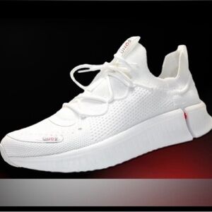 UNOS by SZ Adult Sneakers - White M 8.0-9.0/W 9.5-10.5: Lace up, Breathable